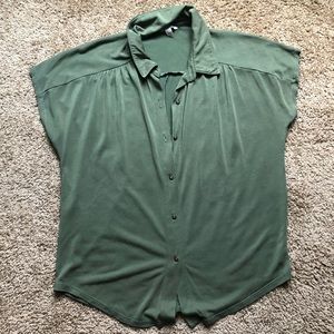 Lucky Brand olive button down